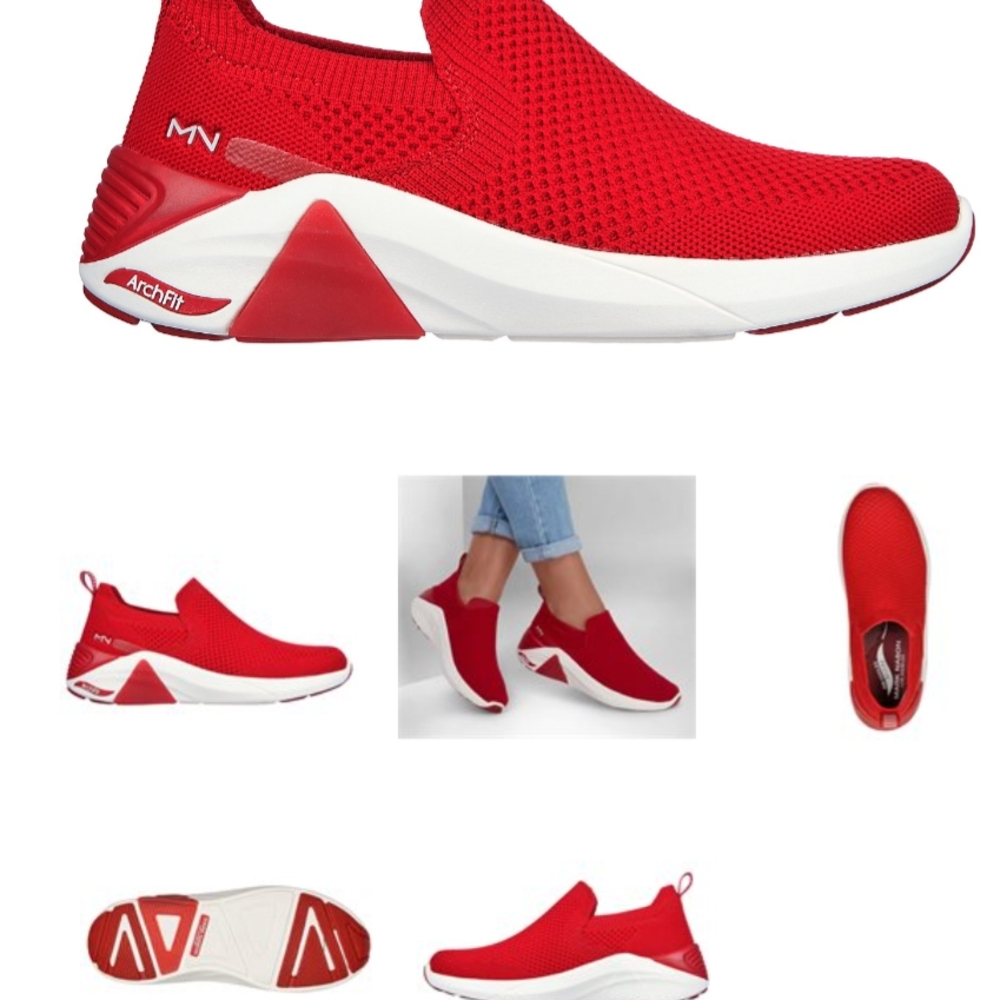 EUC Mark Nason Skechers Red Slip-On Sneakers, 8m